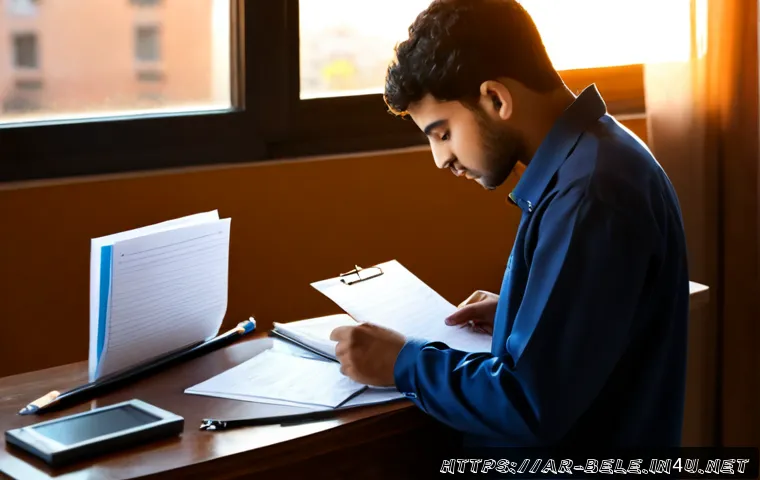 건축전기설비기사 실기 시험 당일 체크리스트 - Photorealistic early-morning exam-day preparation scene in a tidy apartment in an Arab city: a focus...